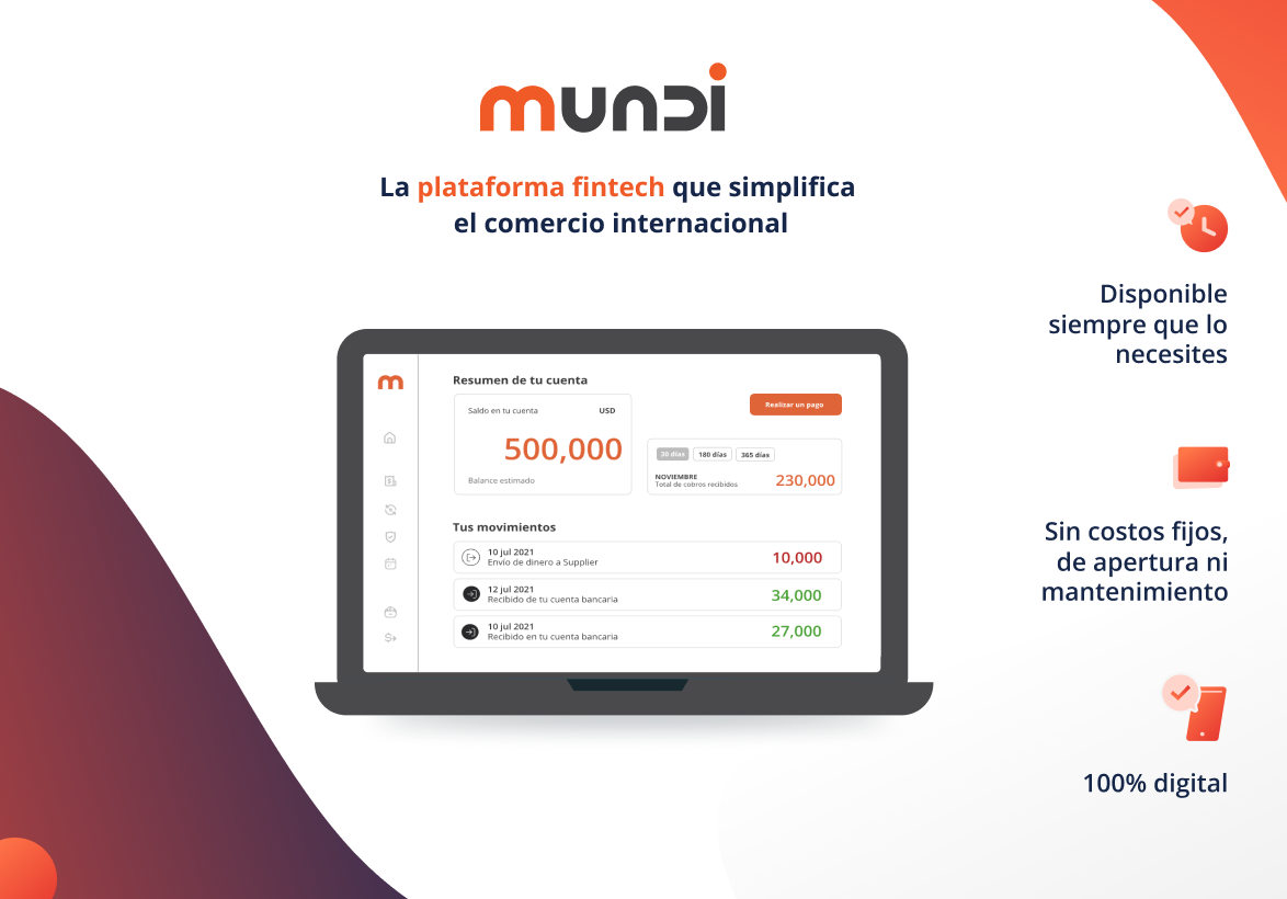 Mundi plataforma fintech anuncia ronda de inversión Serie A-2 de 15 millones de dólares